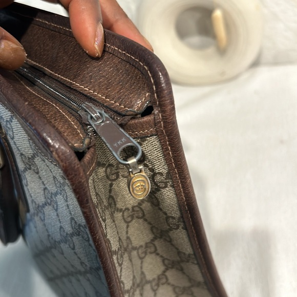 Authentic Gucci gg-canvas-web-sherry-line-hand-bag-beige-red-green unisex - Picture 10 of 17